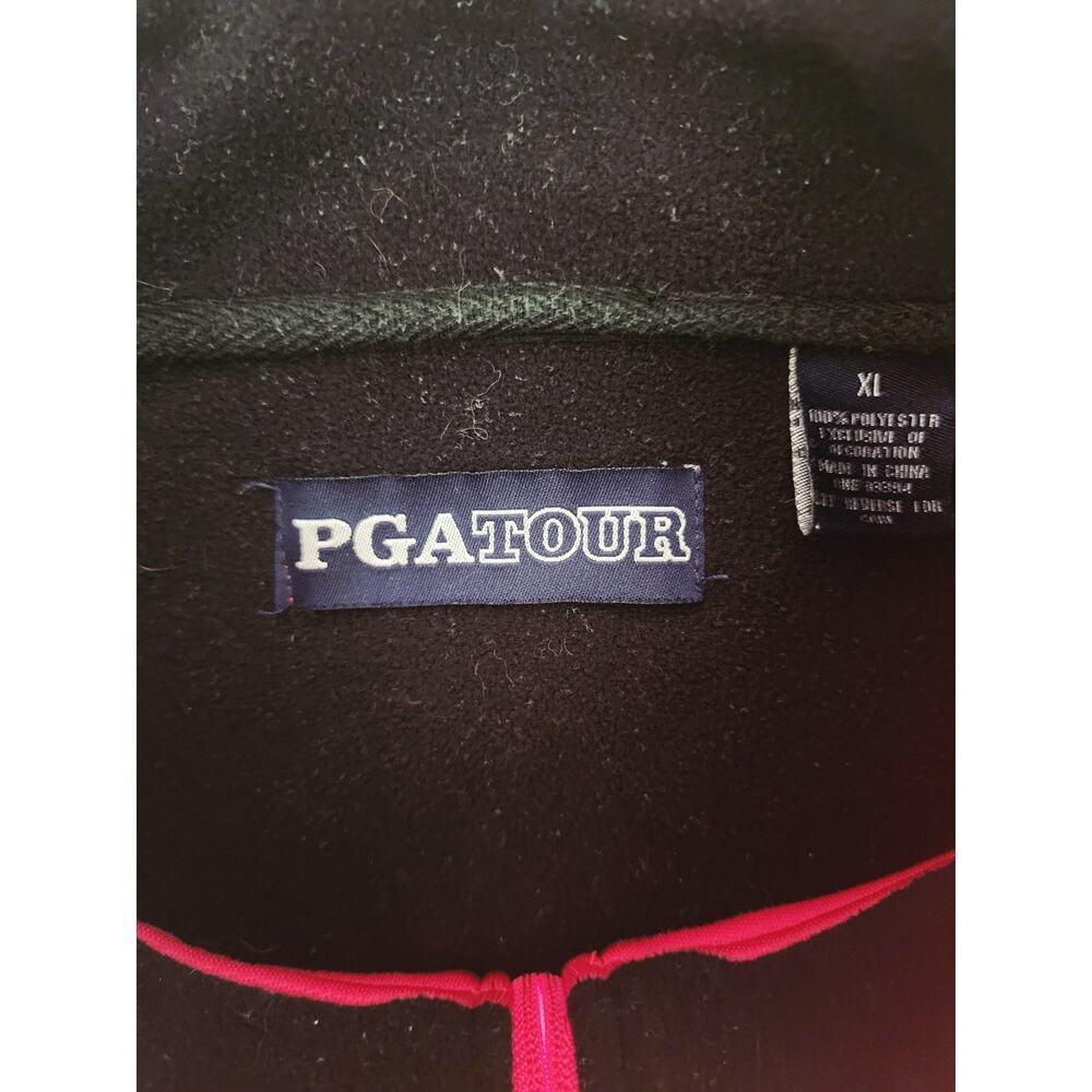 PGA TOUR Men's Golf Full Zip Jacket Size XL Red and Black - Picture 5 of 7